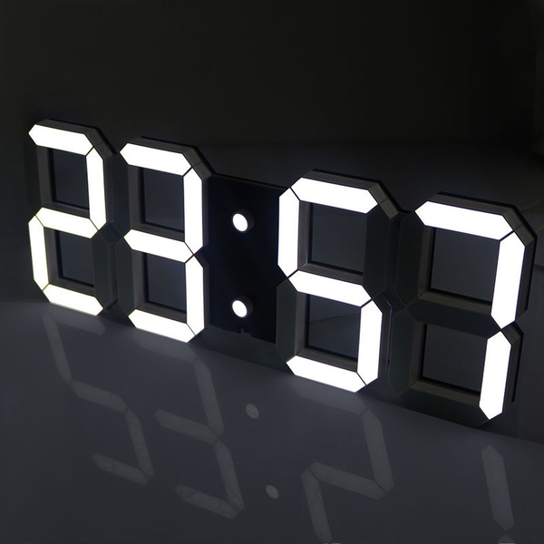 New Hot Nordic 3D Digital Electronic Alarm Clock Desktop Decoration LED ...