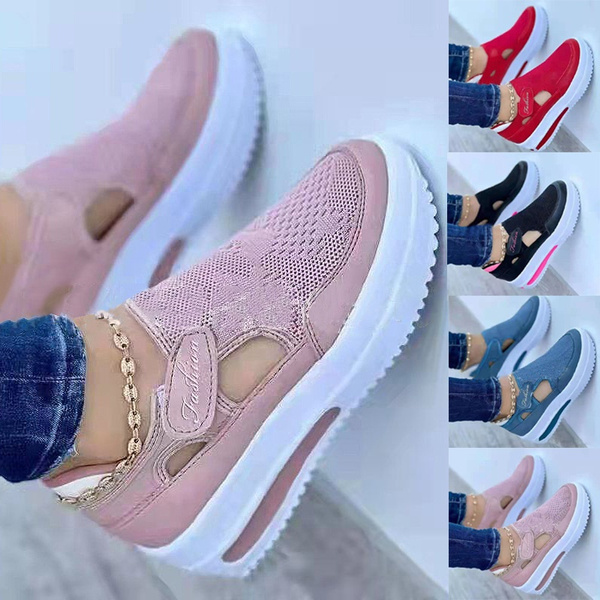 Women s Sneakers Platform Casual Breathable Sport Design Vulcanized Shoes Fashion Tennis Female Footwear Zapatillas Mujer