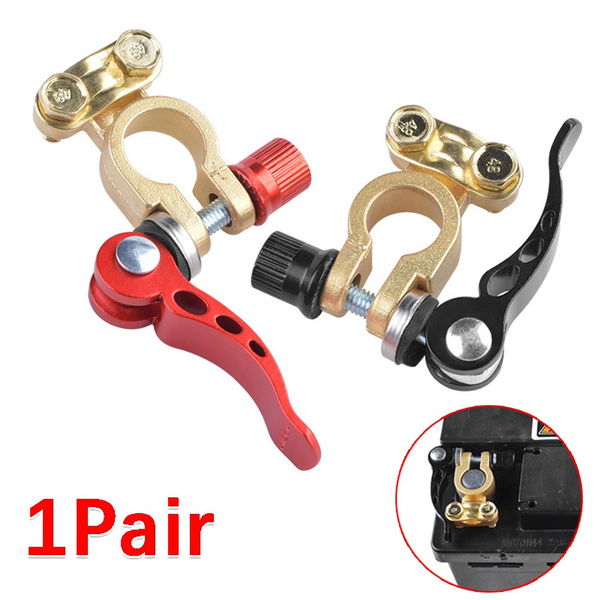 1 Pair 12V 6V 24V Automotive Battery Terminal Wire Cable Clamp Quick ...