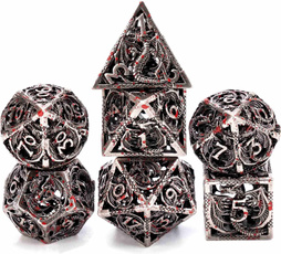 polyhedral, dnd, metaldiceset, boardgamediceset