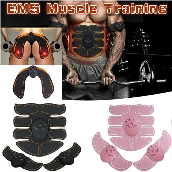 EMS Muscle Training Gear Remote Control Muscle Trainer Fat Burning
