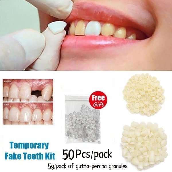 50 Pieces of Dental Materials Tooth Hybrid Temporary Crowns Anterior Teeth Posterior Teeth