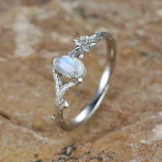 Antique, wedding ring, Gifts, Moonstone