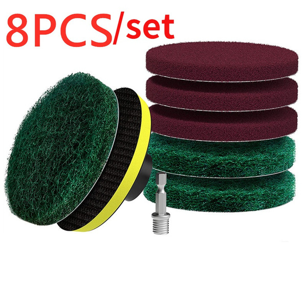 Bathroom Cleaning Power Scrubber Scouring Pad Kit (part number