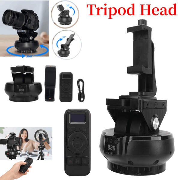 Pan Tilt Tripod Head Motorized Panoramic Head Remote Control 2.4G For