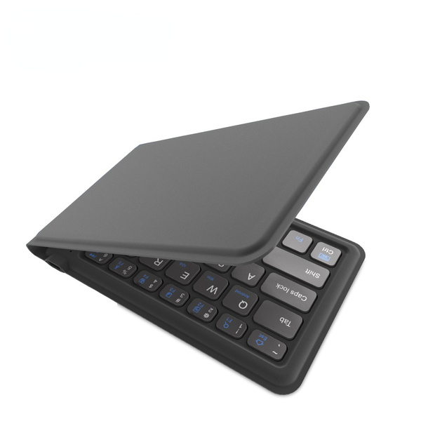 Portable Leather folding Mini Bluetooth Keyboard Foldable Wireless Keypad for iphone,android