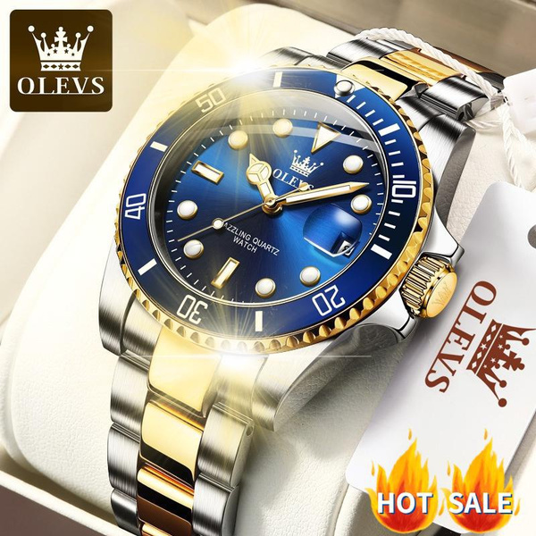 OLEVS Mens Quartz Watches Self Winding Automatic Mens Watch Classic