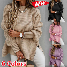 knitted, Fashion, Women's Casual Tops, Winter