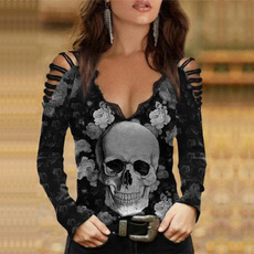 Goth, Plus Size, Lace, Long Sleeve