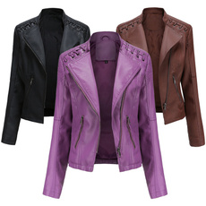 Plus Size, leather, Coat, Jacket