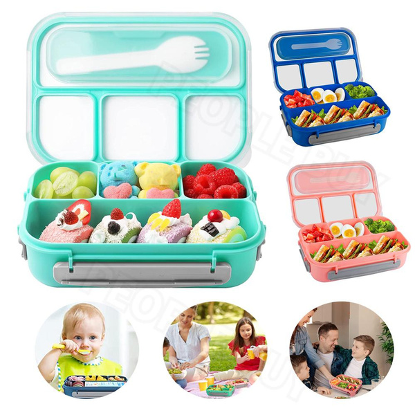 1.3L 81oz Lunch Box Bento Box Lunch Containers For Adult/Kid/Toddler 4 ...