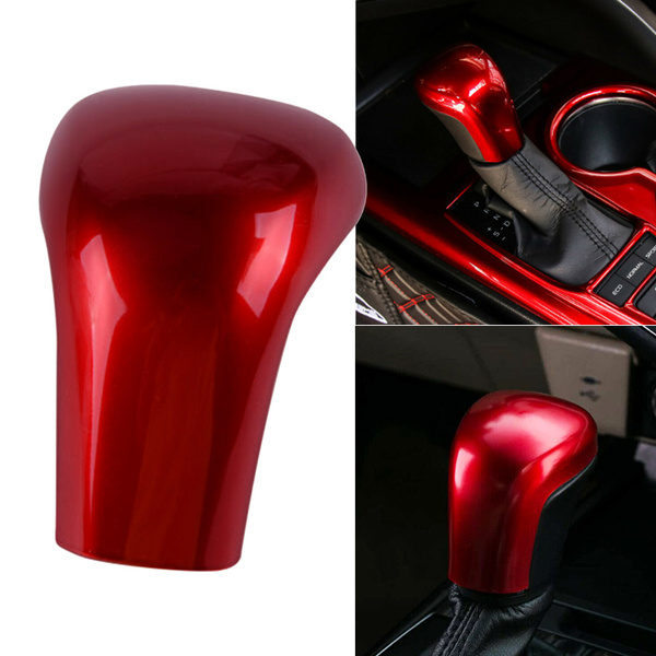 Luxury Red Interior Gear Shift Knob Cover Molding Trim Frame Cap ...