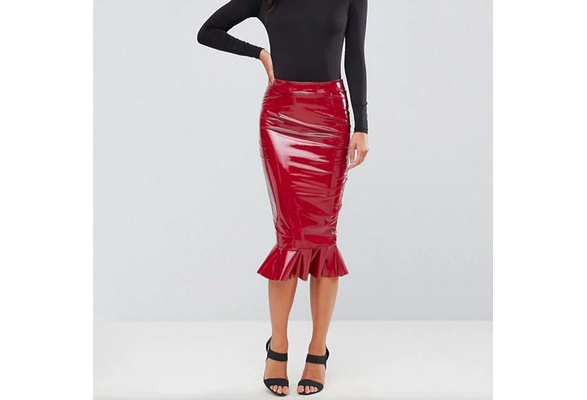 Velvet clearance hobble skirt