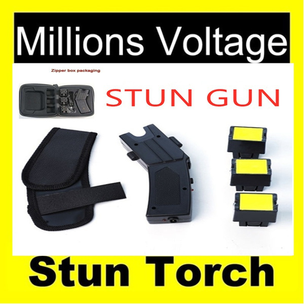 Women's Selfdefense Tools Remote Electric Shock Stun Gun Super High Pressure Super Bright