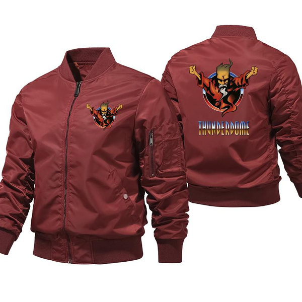 Thunderdome Hardcore Men's Ma1 Bomber Jacket Pilot Outerwear Coat Men ...