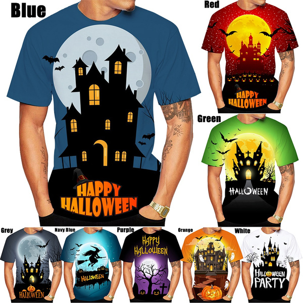 New Summer Hot Sale 3D Halloween Painting Men's/women's Fashion