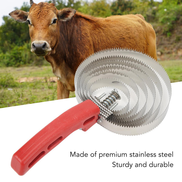 Horse Curry Combs, 6 Turns Stainless Steel Dog Horse Spring Curry Horse