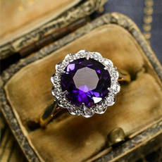 Sterling, DIAMOND, zirconring, Engagement Ring