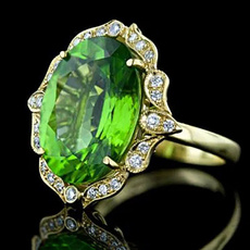 Vintage, DIAMOND, emeraldring, gold