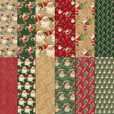 scrapbookpaperpad, Christmas, vintagepaper, Vintage