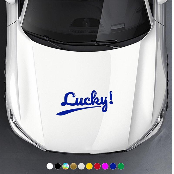 1PC Lucky Waterproof Car Stickers Creative Sticker Laser Vinyl Decal