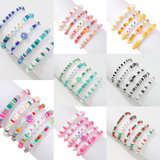 Beaded Bracelets, Fashion, polymer, multi-layer bracelet