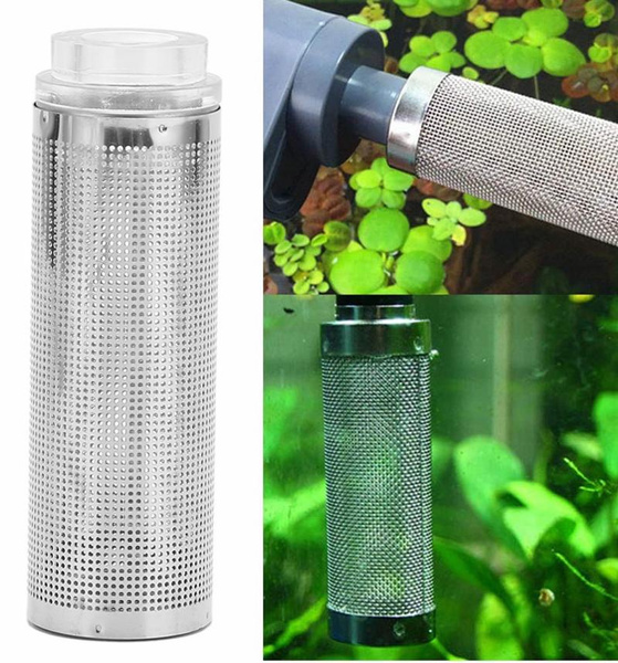 Stainless Steel Intake Strainer Fish Shrimp Protecter Filter Guard Tank