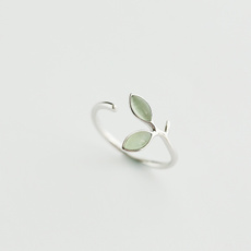 springsprout, emeraldring, 925 silver rings, Classics