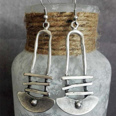 Antique, bohemia, antiquesilverearring, Dangle Earring