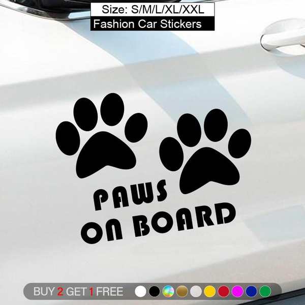 BUY 2 GET 1 FREE, Cute Cat and Dog Paws Creative Car Decals Cartoon
