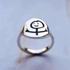 Couple Rings, Funny, Fashion Accessory, creativering