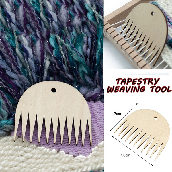 Tapestry Weaving Tool DIY Loom Tools Wood Woven Wood Loom Comb Braided