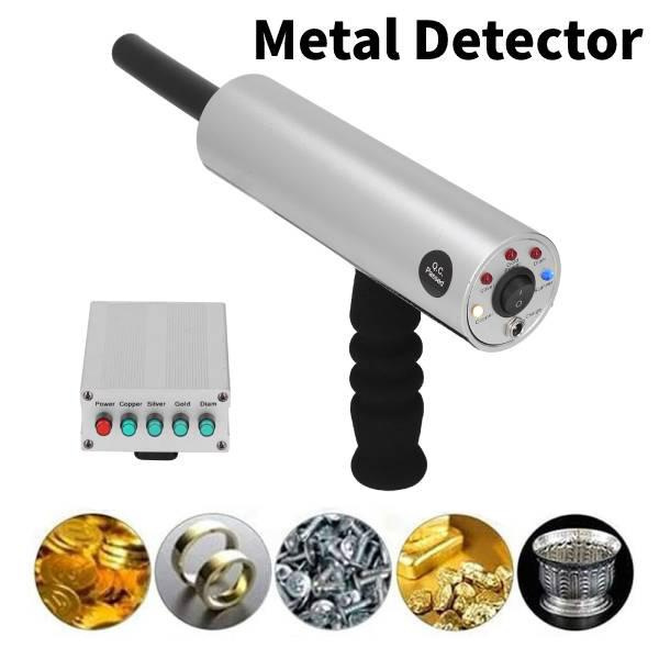 Professional Metal Detector Aluminum Silver 14m Depth 800m Range