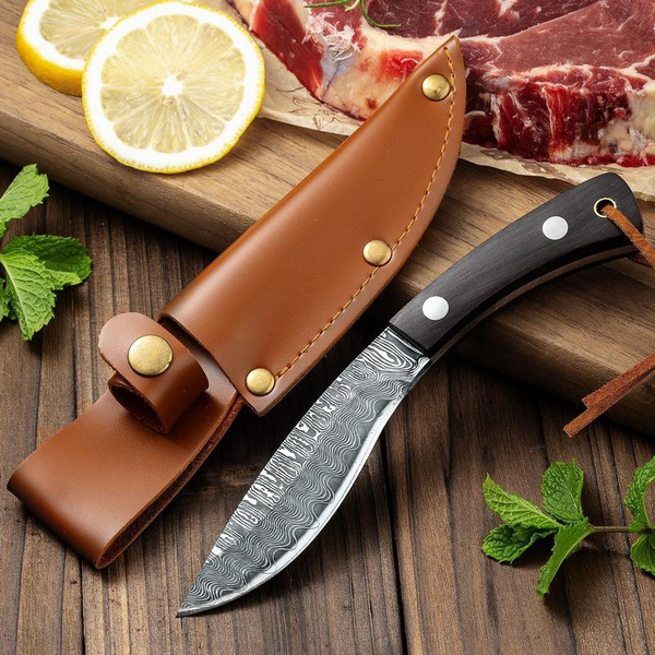 Meat Cleaver Knife Boning Knife with Cover Slaughtering Cutting Cleaver ...