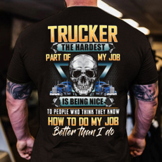 truckdriver, Shirt, skull, skulltshirt