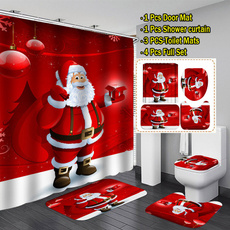 Bathroom, Christmas, Cover, bathroomcurtain