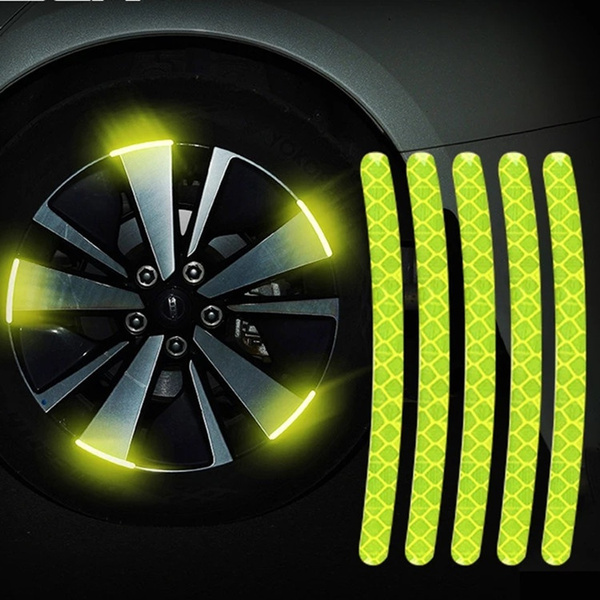 20PCS Car Wheel Hub Reflective Sticker Set car Motorcycle Stripe Tape ...