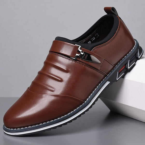 Fashion Men's Comfortable Soft Formal Shoes Men Business Leather Shoes ...