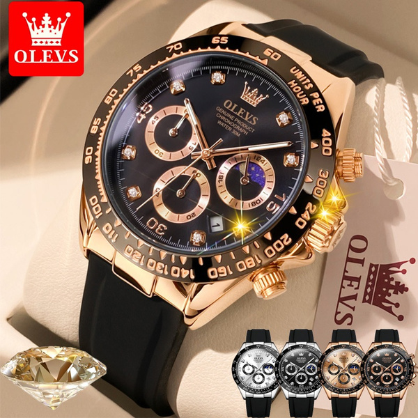 OLEVS Luxury Men Watch Quartz Man Rolexes Watches Waterproof Luminous