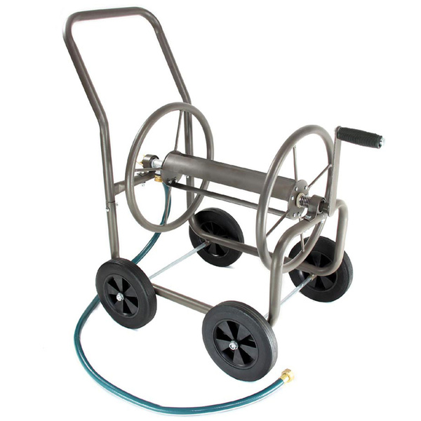 Liberty Garden 4 Wheel 200Ft Steel Frame Water Hose Reel Cart (For Parts)