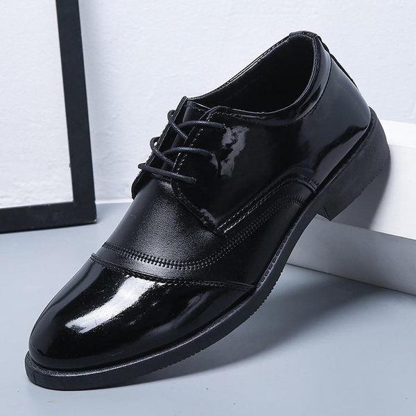 Men's Business Leather Shoes Formal Men's British Black Leather Shoes