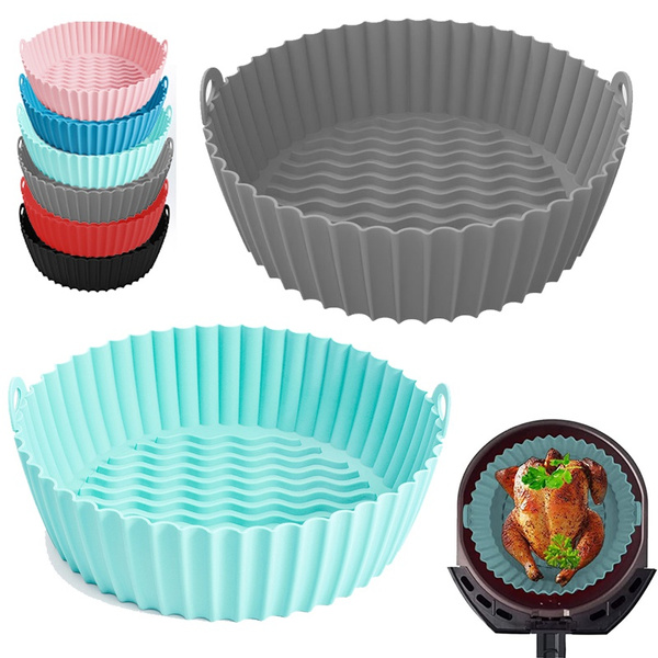 Airfryer Grill Pot Tray Bakeware Pan Air Fryer Baking Mat Mold