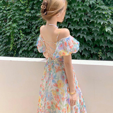floraltiehighwaistdres, floralchiffondres, floralofftheshoulderlongdres, summer dress