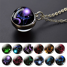 constellationnecklace, Jewelry, glassballnecklace, Glass