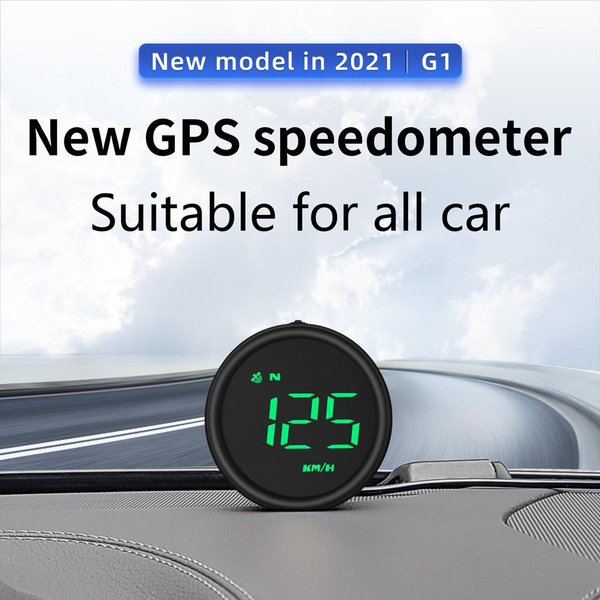 G1 Mini Universal Digital Auto Car GPS MPH/KM/h HUD Head Up Display ...