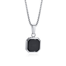 blackstonependant, Jewelry, squarenecklace, Simple