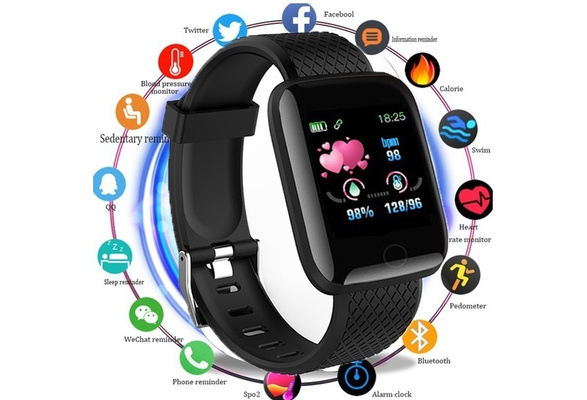 Watch with pedometer shop and heart rate monitor