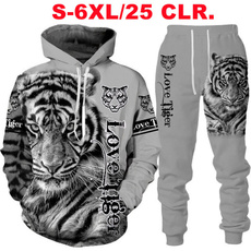 Couple Hoodies, 3D hoodies, tigerhoodieunisex, Fashion