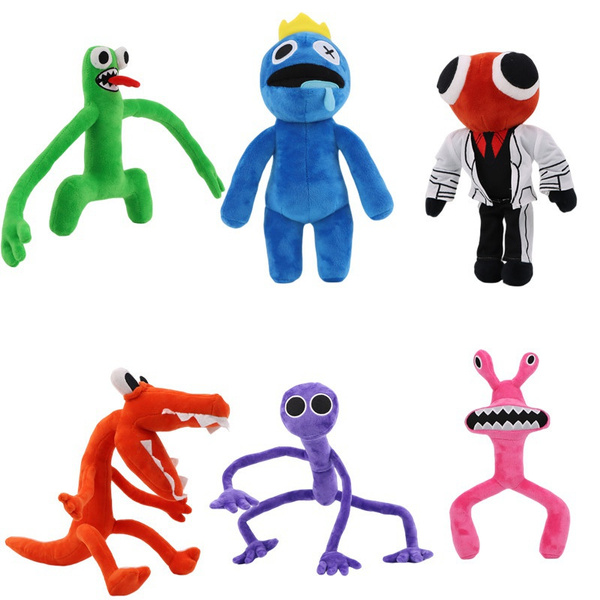 Rainbow Plush Toy Cartoon Game Character Doll Kawaii Blue Monster Soft ...