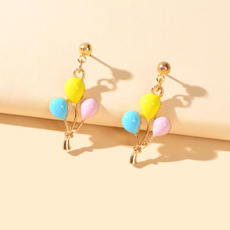 earringforwomen, tricolorballoonearring, earringjewelry, balloondangleearring